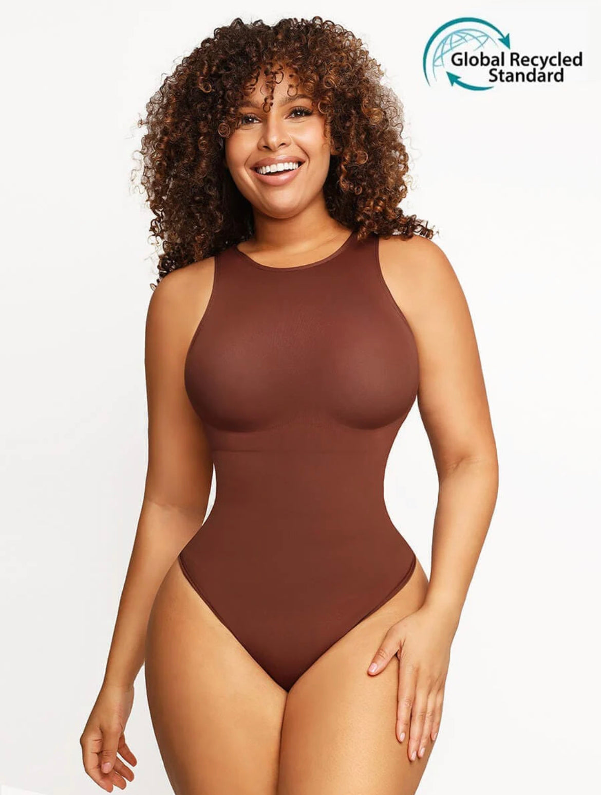 🌿 Eco-friendly Seamless Outer Crew Thong Bodysuit