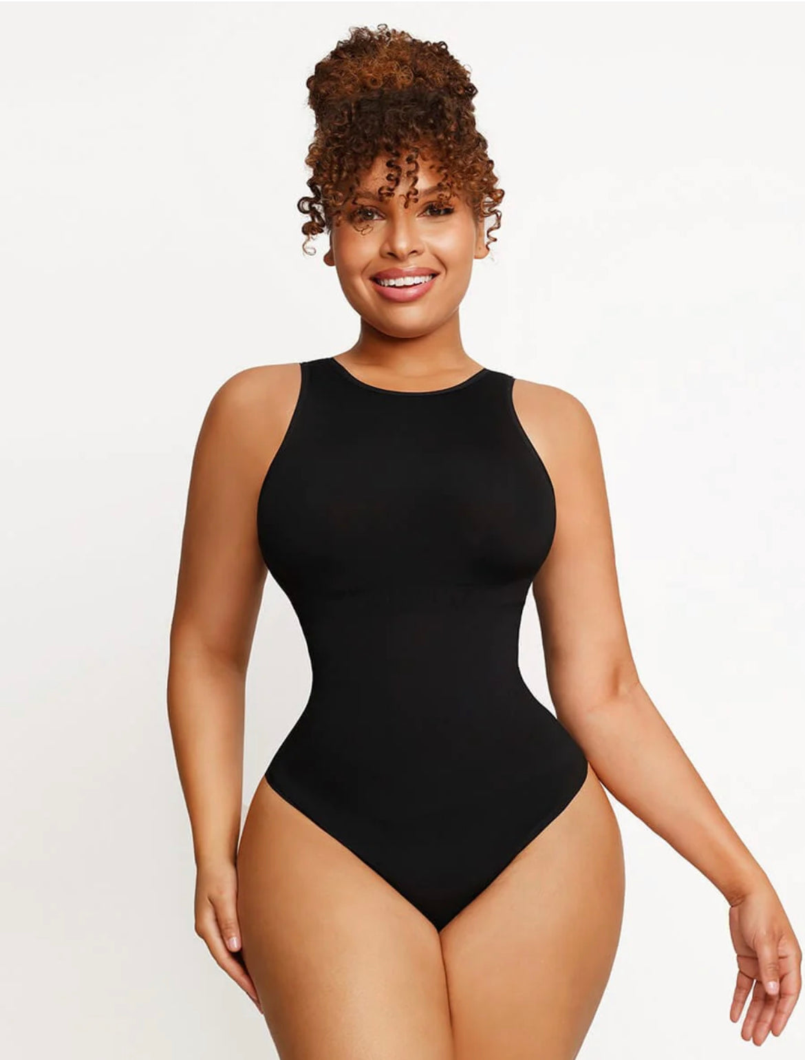 🌿 Eco-friendly Seamless Outer Crew Thong Bodysuit