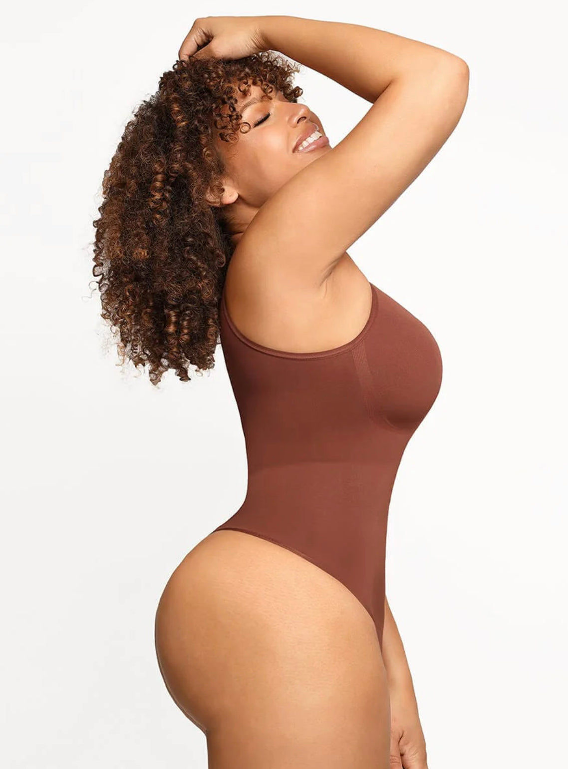 🌿 Eco-friendly Seamless Outer Crew Thong Bodysuit