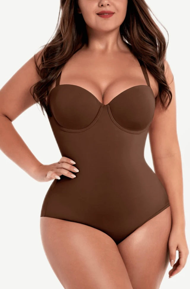 Fancy cupped panty bodysuit