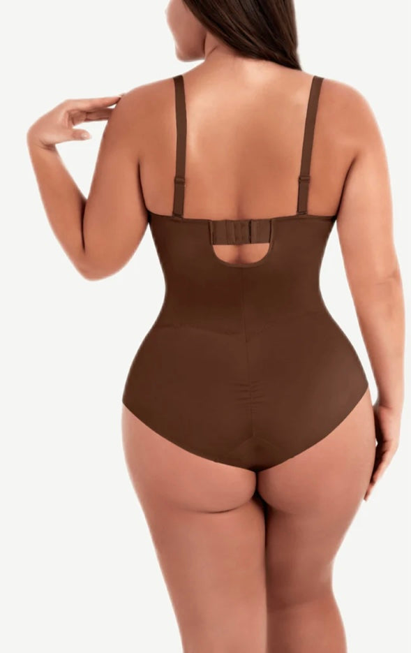 Fancy cupped panty bodysuit