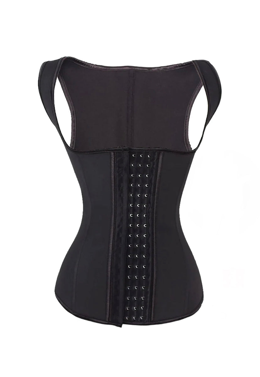 Latex Corset Waist Cincher Vest