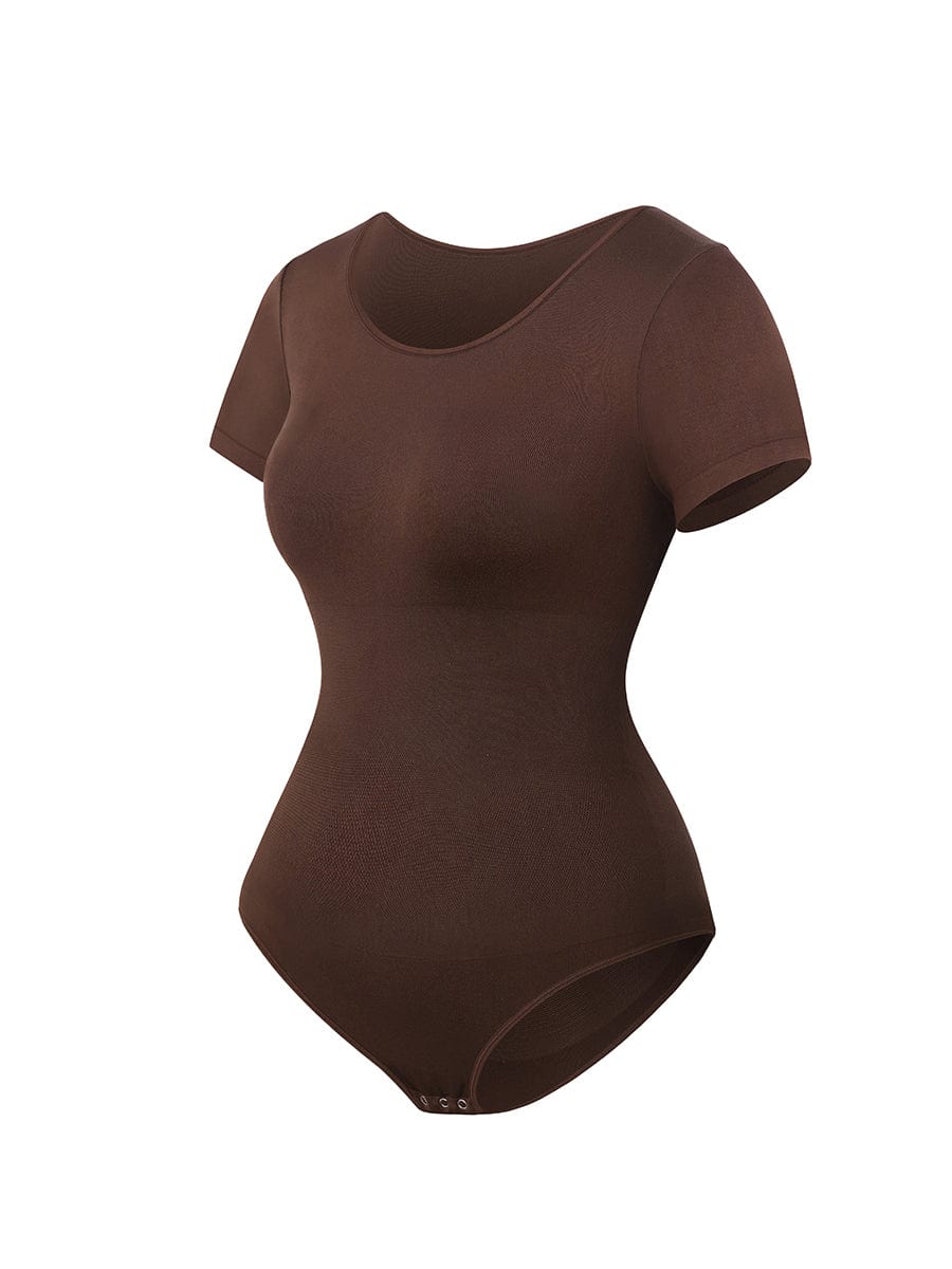 Wholesale Seamless One-Piece Short-Sleeved Thong Bodysuit